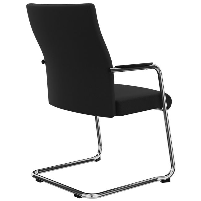 IMPOSING XXL Besucherstuhl | Bis 180 KG, Freischwinger, Hohe Lehne, Schwarz IMPOSING XXL Besucherstuhl | Bis 180 KG, Freischwinger, Hohe Lehne, Schwarz