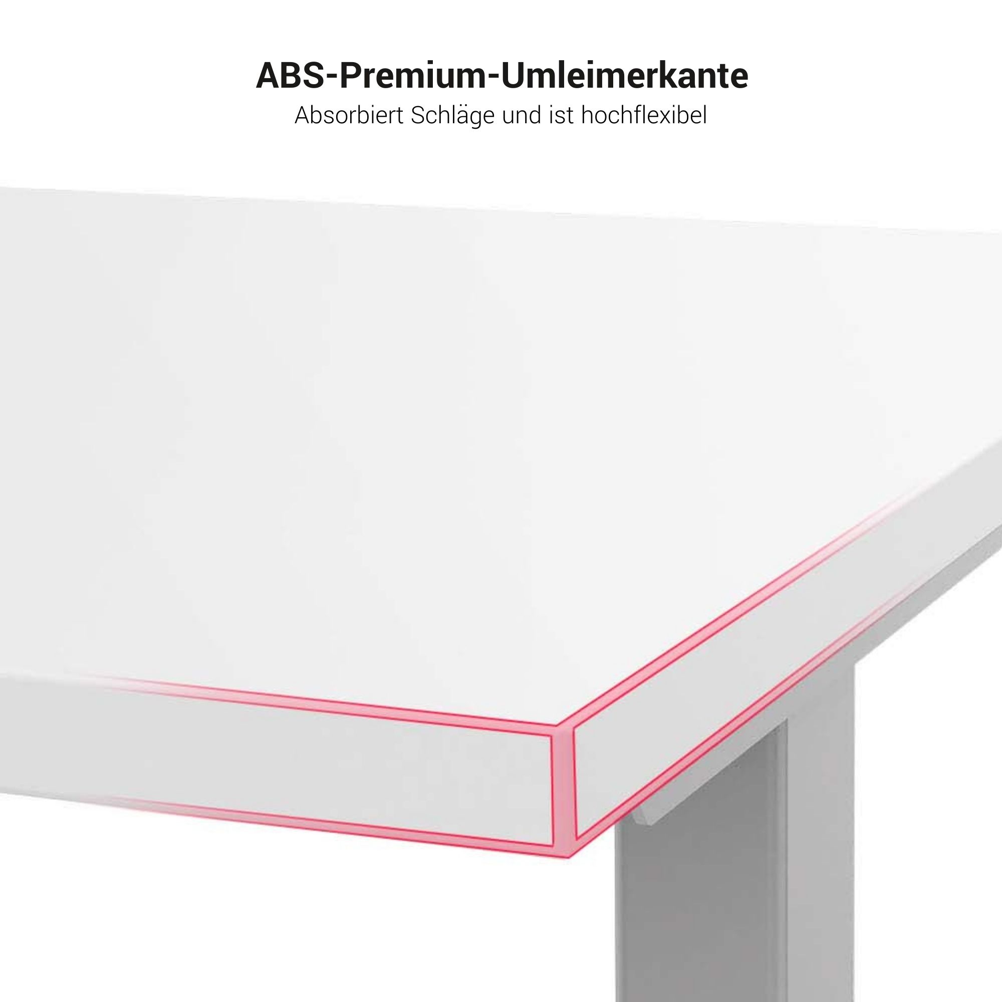 T-EASY Konferenztisch | Bootsform, 1800 - 2400 mm (6 - 10 Personen), Kabelklappe optional, Anthrazit - 5 Main Image