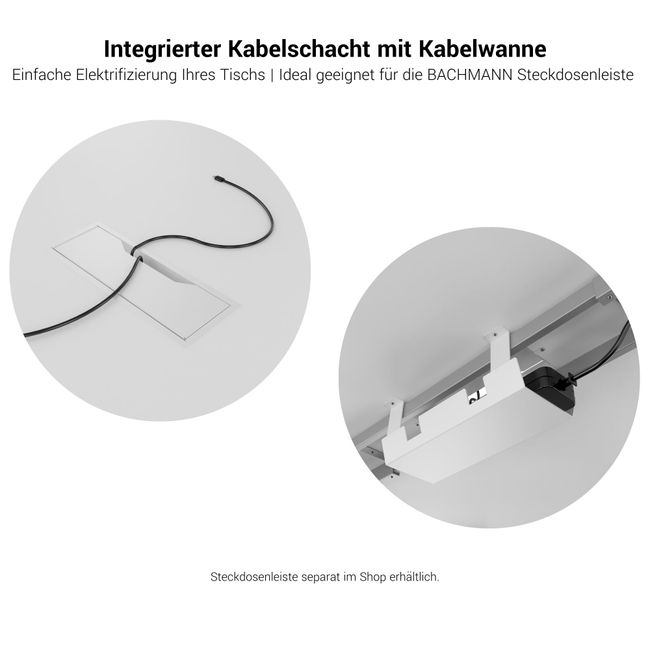 T-EASY Konferenztisch | Bootsform, 1800 - 2400 mm (6 - 10 Personen), Kabelklappe optional, Nussbaum T-EASY Konferenztisch | Bootsform, 1800 - 2400 mm (6 - 10 Personen), Kabelklappe optional, Nussbaum