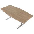 T-EASY Tabella della conferenza | Forma di avvio, 1800 - 2400 mm (6-10 persone), lembo del cavo opzionale, quercia ambra - 4 Thumbnail Image