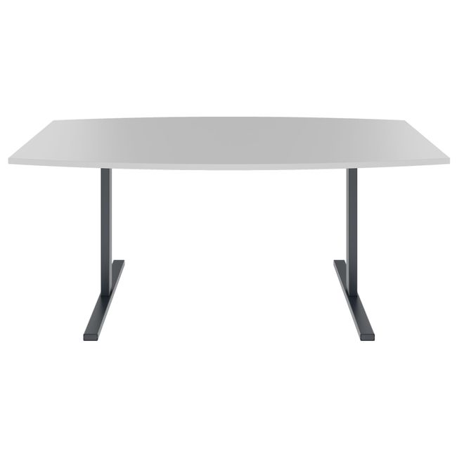 T-EASY Konferenztisch | Bootsform, 1800 - 2400 mm (6 - 10 Personen), Perlgrau T-EASY Konferenztisch | Bootsform, 1800 - 2400 mm (6 - 10 Personen), Perlgrau
