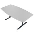 T-EASY Konferenztisch | Bootsform, 1800 - 2400 mm (6 - 10 Personen), Perlgrau T-EASY Konferenztisch | Bootsform, 1800 - 2400 mm (6 - 10 Personen), Perlgrau