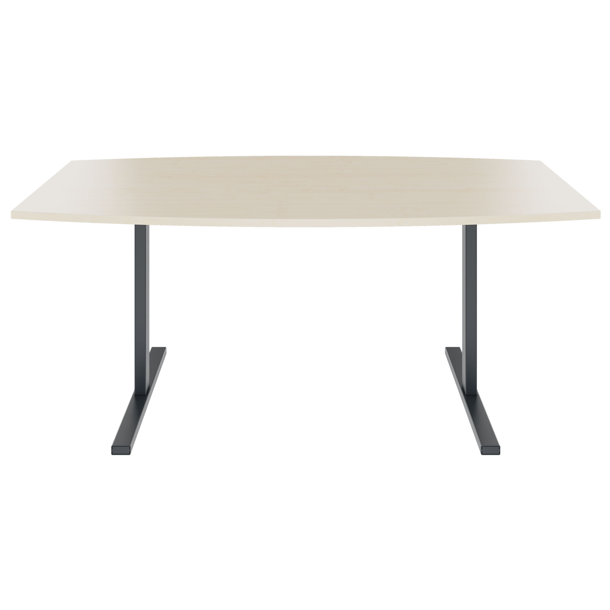 T-EASY Konferenztisch | Bootsform, 1800 - 2000 mm (6 - 10 Personen), Ahorn - 2 Main Image