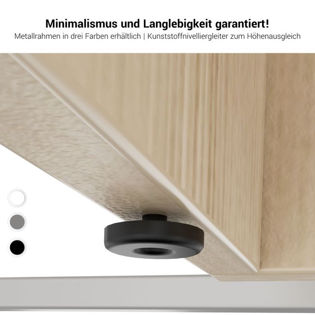 CANTO Empfangstheke | 2000 - 2400 mm, LED Beleuchtung wählbar, Weiß Hochglanz