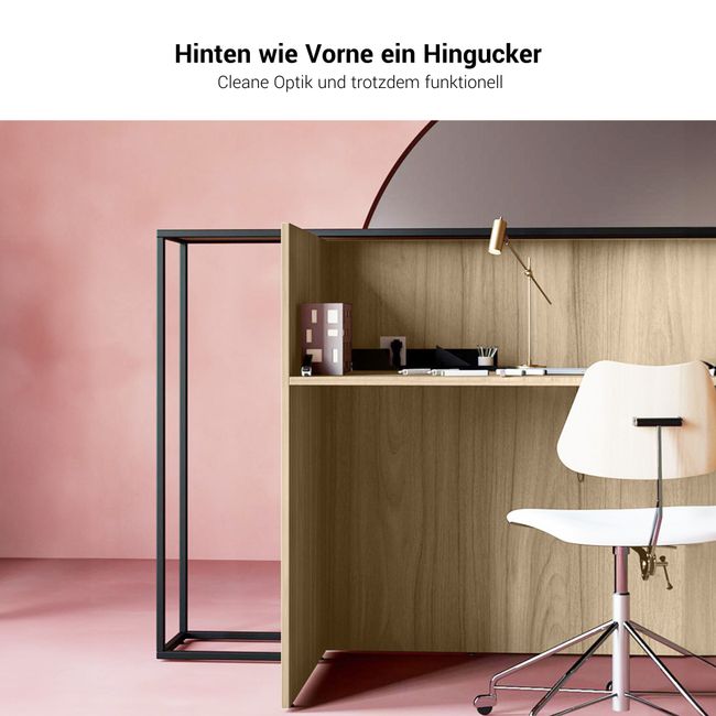 CANTO Empfangstheke | 2000 - 2400 mm, LED Beleuchtung wählbar, Grau CANTO Empfangstheke | 2000 - 2400 mm, LED Beleuchtung wählbar, Grau
