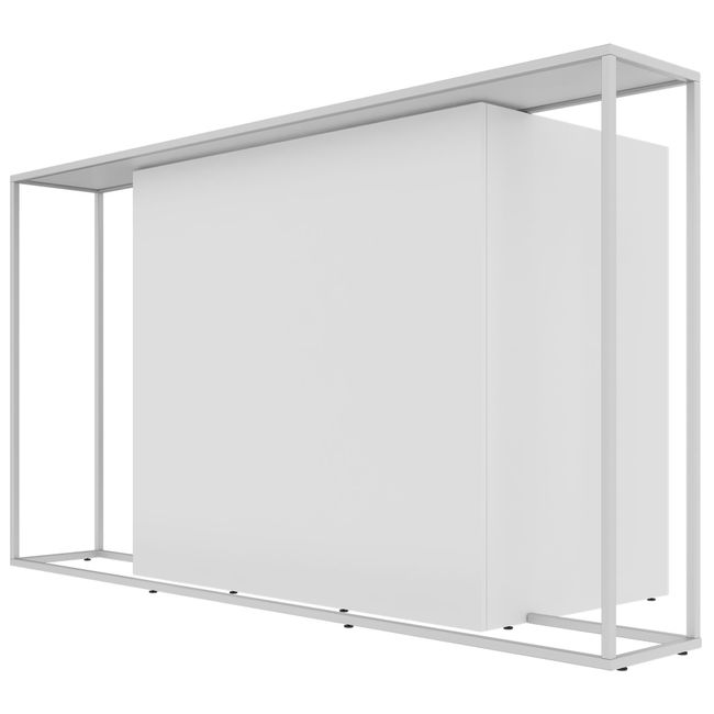 CANTO Empfangstheke | 2000 - 2400 mm, LED Beleuchtung wählbar, Grau CANTO Empfangstheke | 2000 - 2400 mm, LED Beleuchtung wählbar, Grau