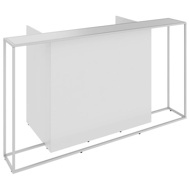 CANTO Empfangstheke | 2000 - 2400 mm, LED Beleuchtung wählbar, Grau CANTO Empfangstheke | 2000 - 2400 mm, LED Beleuchtung wählbar, Grau