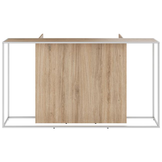 CANTO Empfangstheke | 2000 - 2400 mm, LED Beleuchtung wählbar, Natureiche