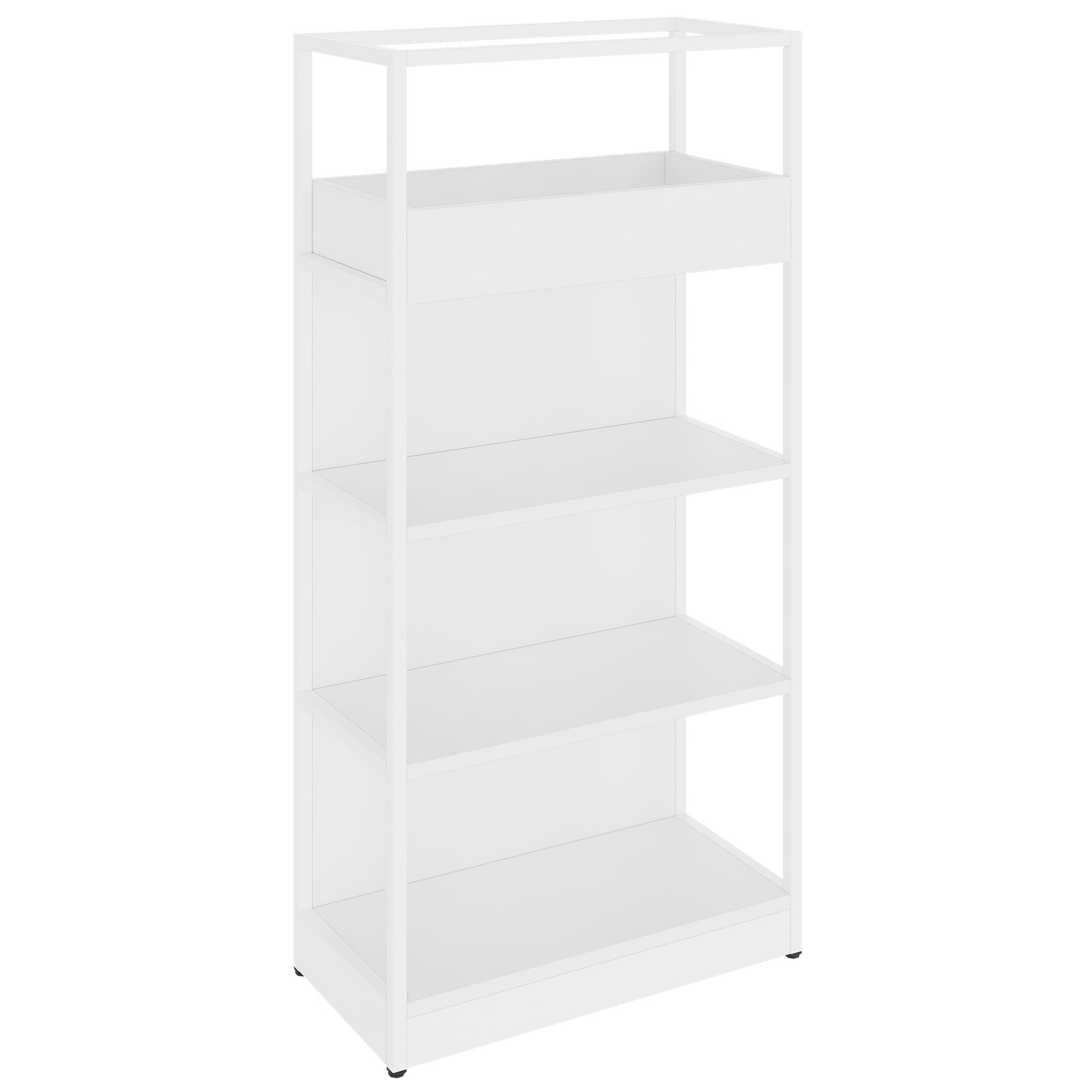 ATELLA Armoire d'étagère | 4 oh, 800 x 1610 mm, blanc - 1 Main Image