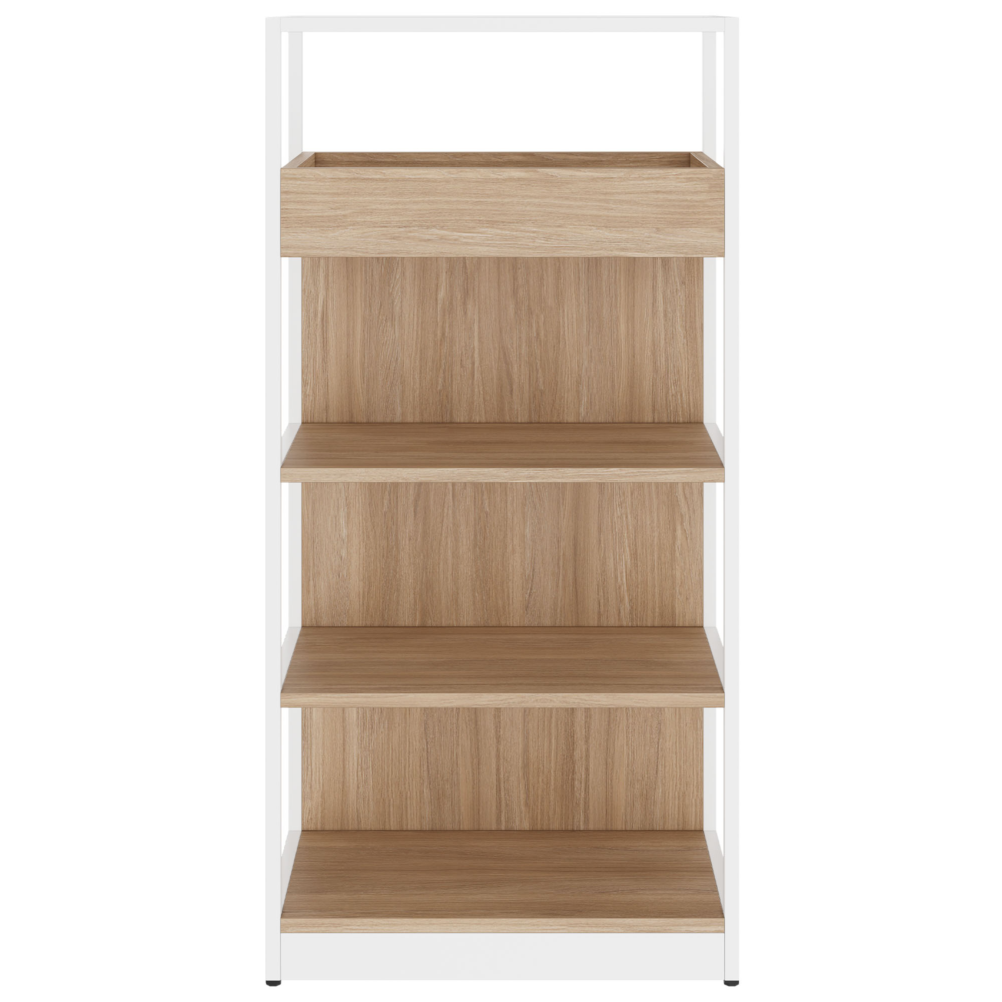 ATELLA Shelving unit | 4 OH, 800 x 1610 mm, Amber Oak - 2 Main Image