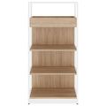 ATELLA Shelving unit | 4 OH, 800 x 1610 mm, Amber Oak - 2 Thumbnail Image