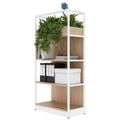 ATELLA Shelving unit | 4 OH, 800 x 1610 mm, Amber Oak - 3 Thumbnail Image