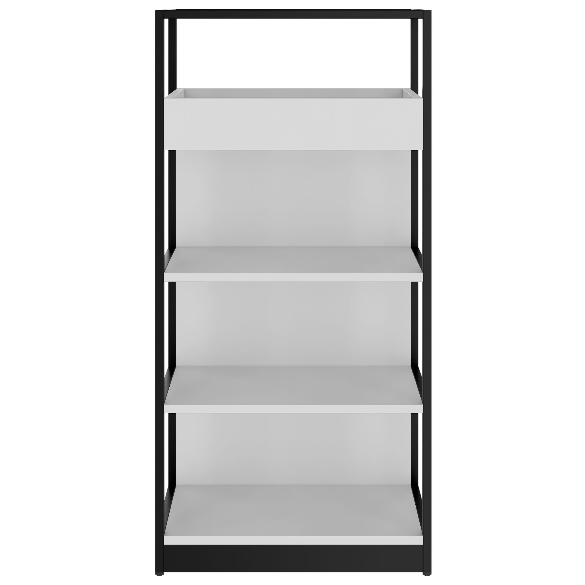 ATELLA Armoire d'étagère | 4 oh, 800 x 1610 mm, gris perlé - 2 Main Image
