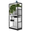 ATELLA Armoire d'étagère | 4 oh, 800 x 1610 mm, gris perlé - 3 Thumbnail Image