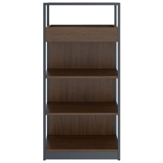 ATELLA Regalschrank | 4 OH, 800 x 1610 mm, Nussbaum ATELLA Regalschrank | 4 OH, 800 x 1610 mm, Nussbaum