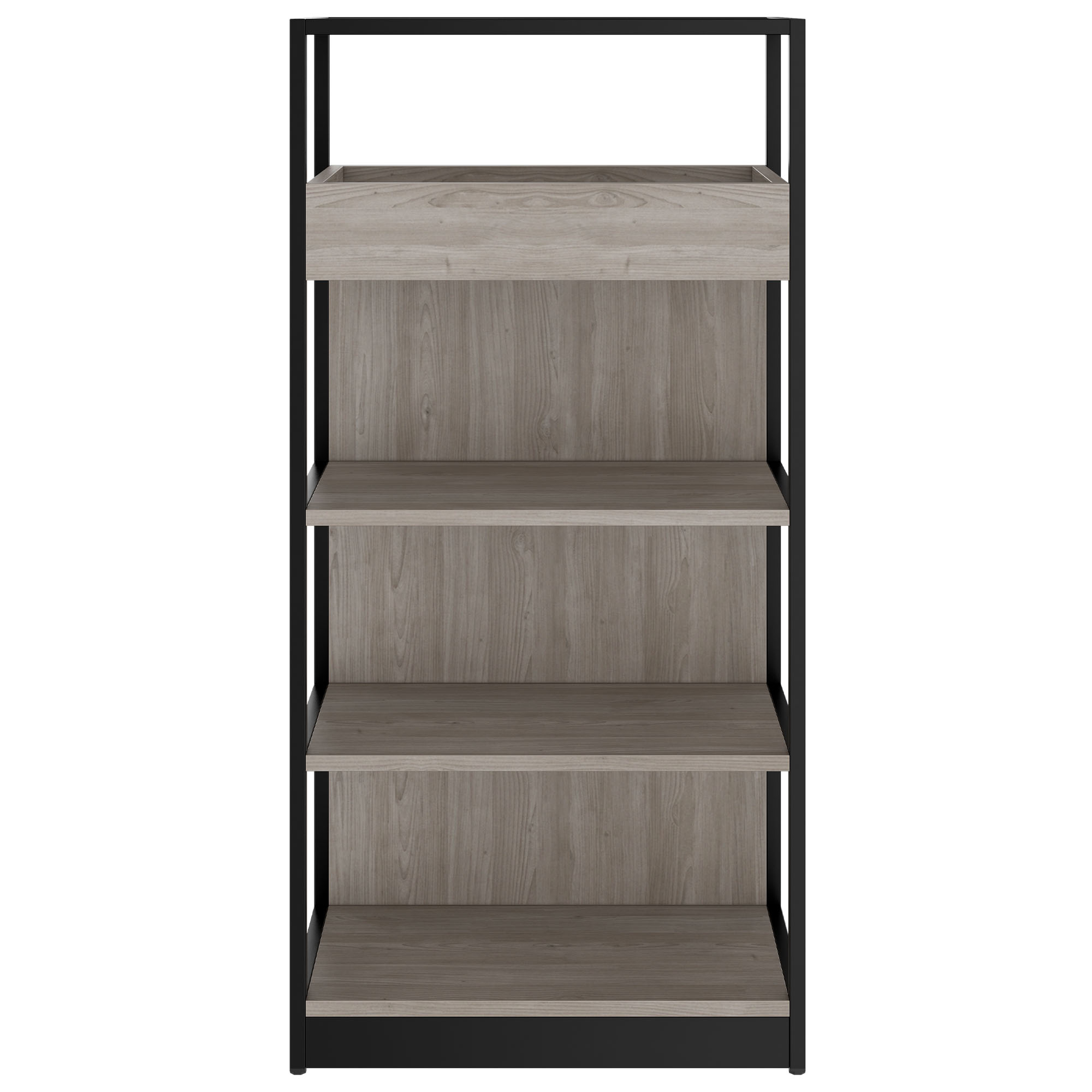ATELLA shelf cabinet | 4 OH, 800 x 1610 mm, gray northern oak - 2 Main Image