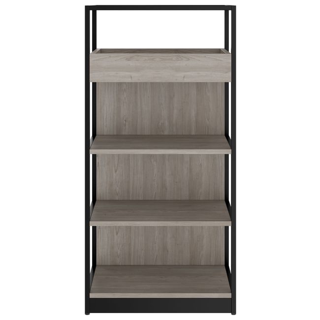 ATELLA Regalschrank | 4 OH, 800 x 1610 mm, Nordeiche grau