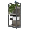 ATELLA shelf cabinet | 4 OH, 800 x 1610 mm, Cubanite gray - 3 Thumbnail Image