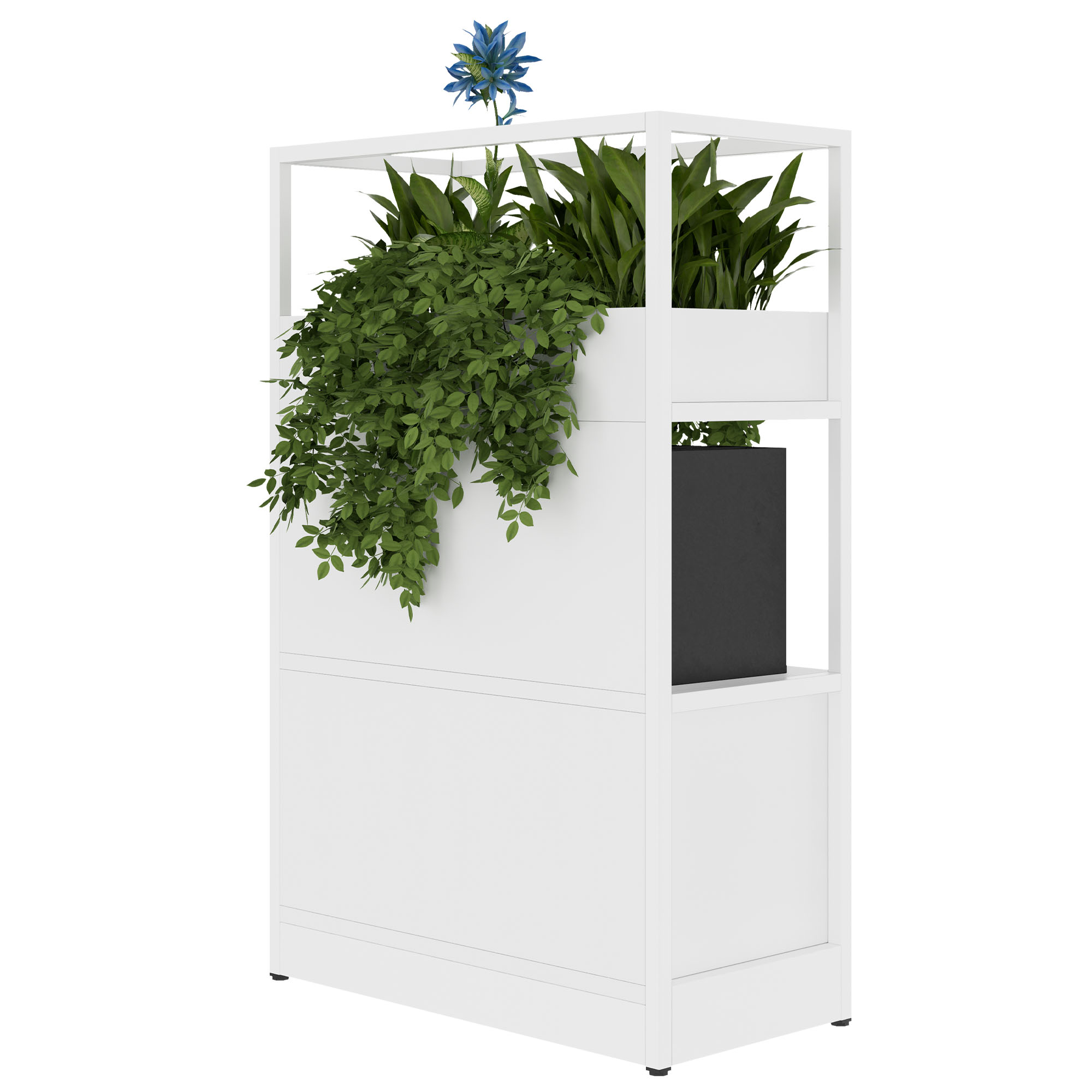 ATELLA Regalschrank | 3 OH, 800 x 1255 mm, Weiss - 4 Main Image