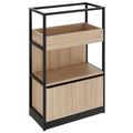 ATELLA Armoire d'étagère | 3 oh, 800 x 1255 mm, chêne ambre - 1 Thumbnail Image