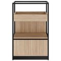 ATELLA Armoire d'étagère | 3 oh, 800 x 1255 mm, chêne ambre - 2 Thumbnail Image