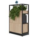 ATELLA Armoire d'étagère | 3 oh, 800 x 1255 mm, chêne ambre - 4 Thumbnail Image