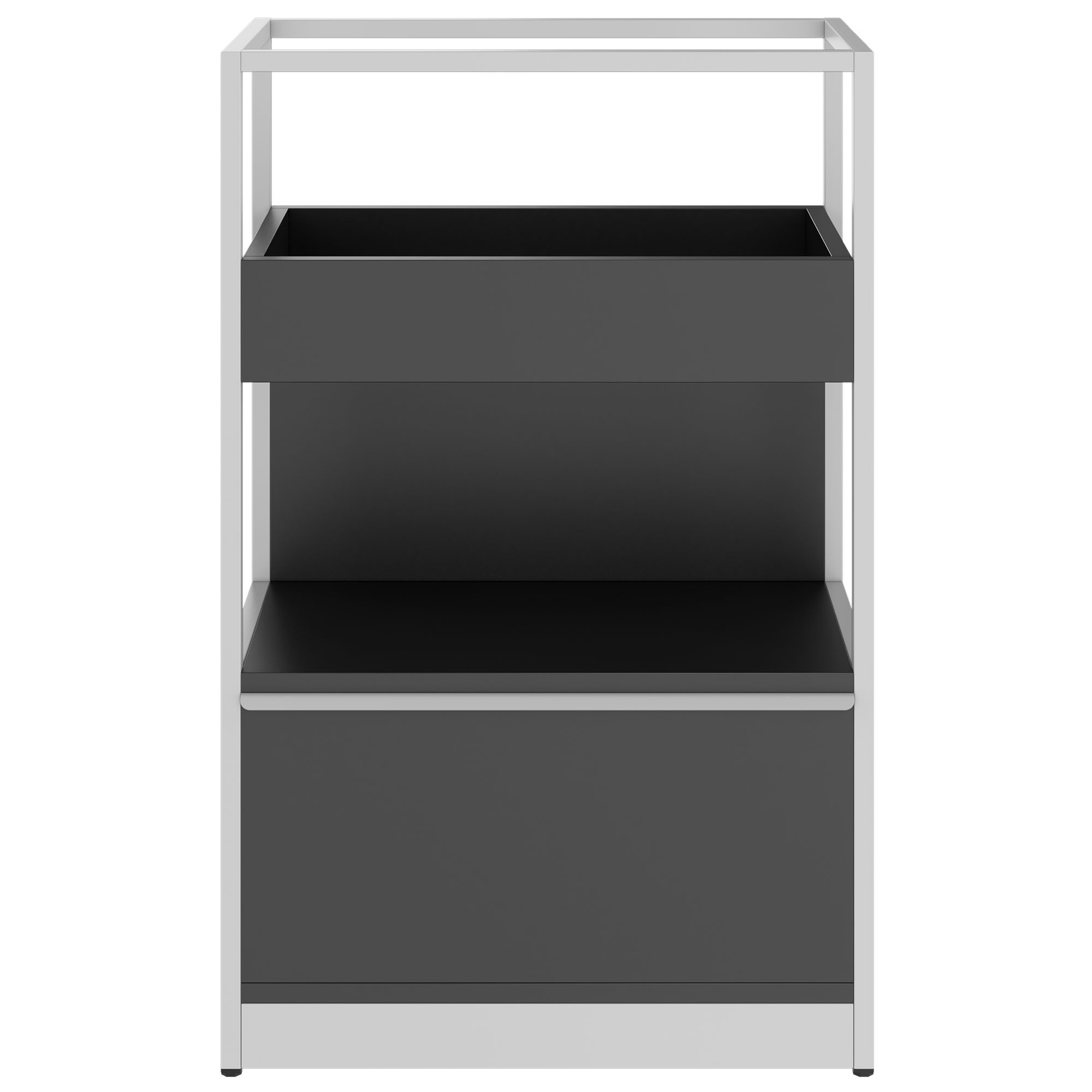 ATELLA Regalschrank | 3 OH, 800 x 1255 mm, Anthrazit - 2 Main Image