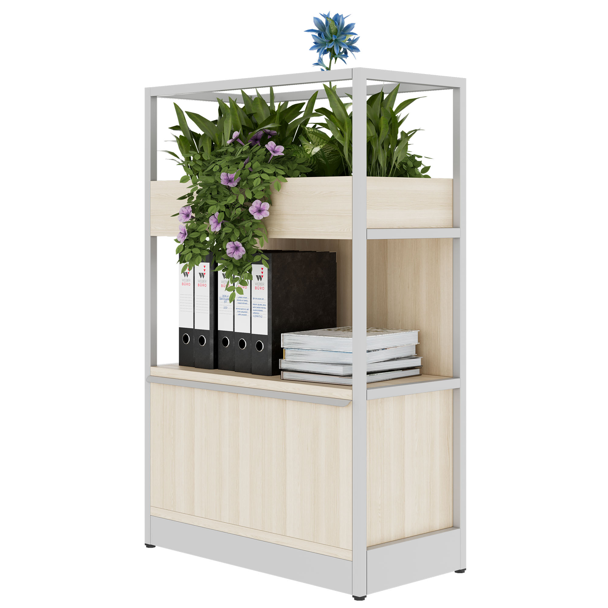 ATELLA Regalschrank | 3 OH, 800 x 1255 mm, Sandesche - 3 Main Image