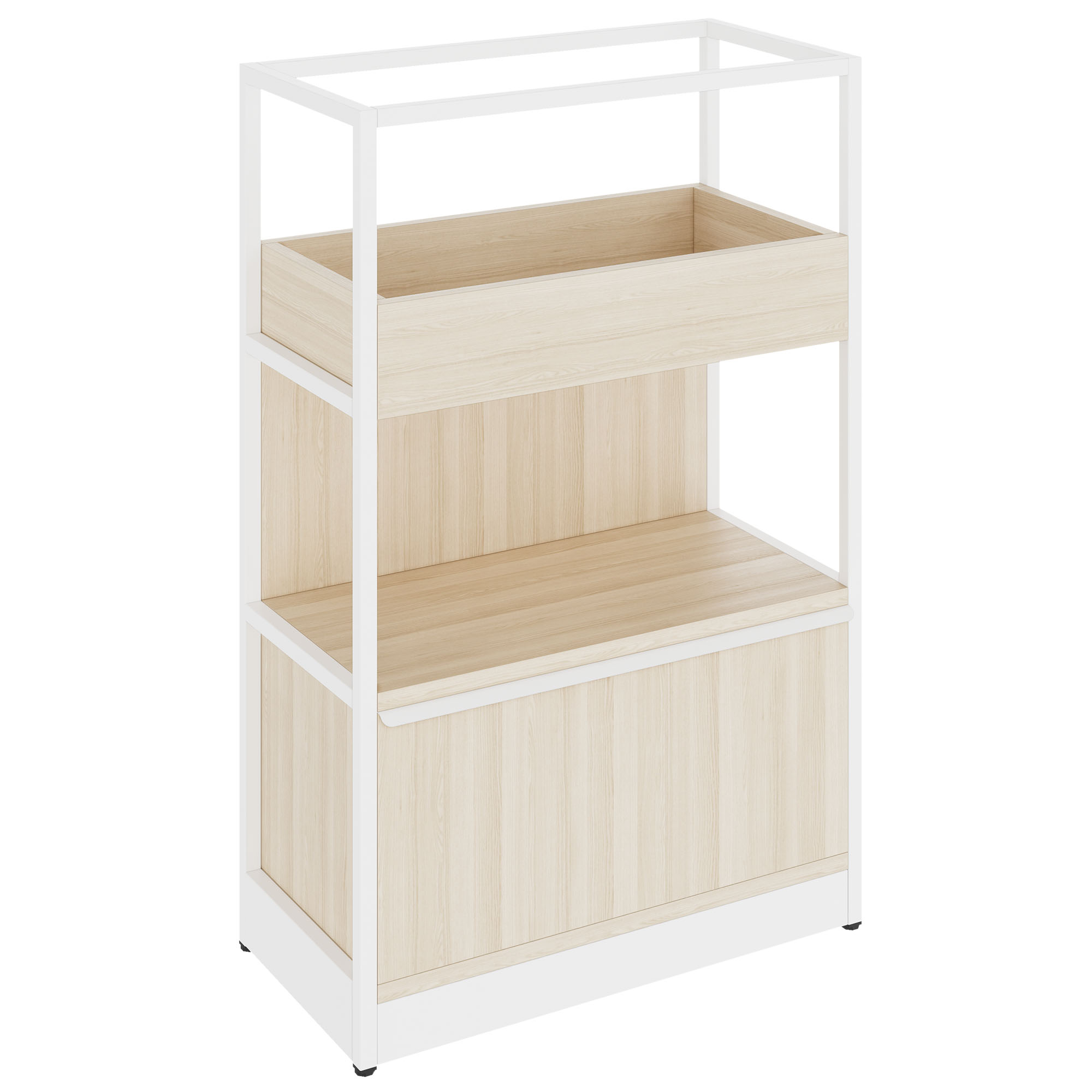 ATELLA Shelving unit | 3 SH, 800 x 1255 mm, sand ash - 1 Main Image
