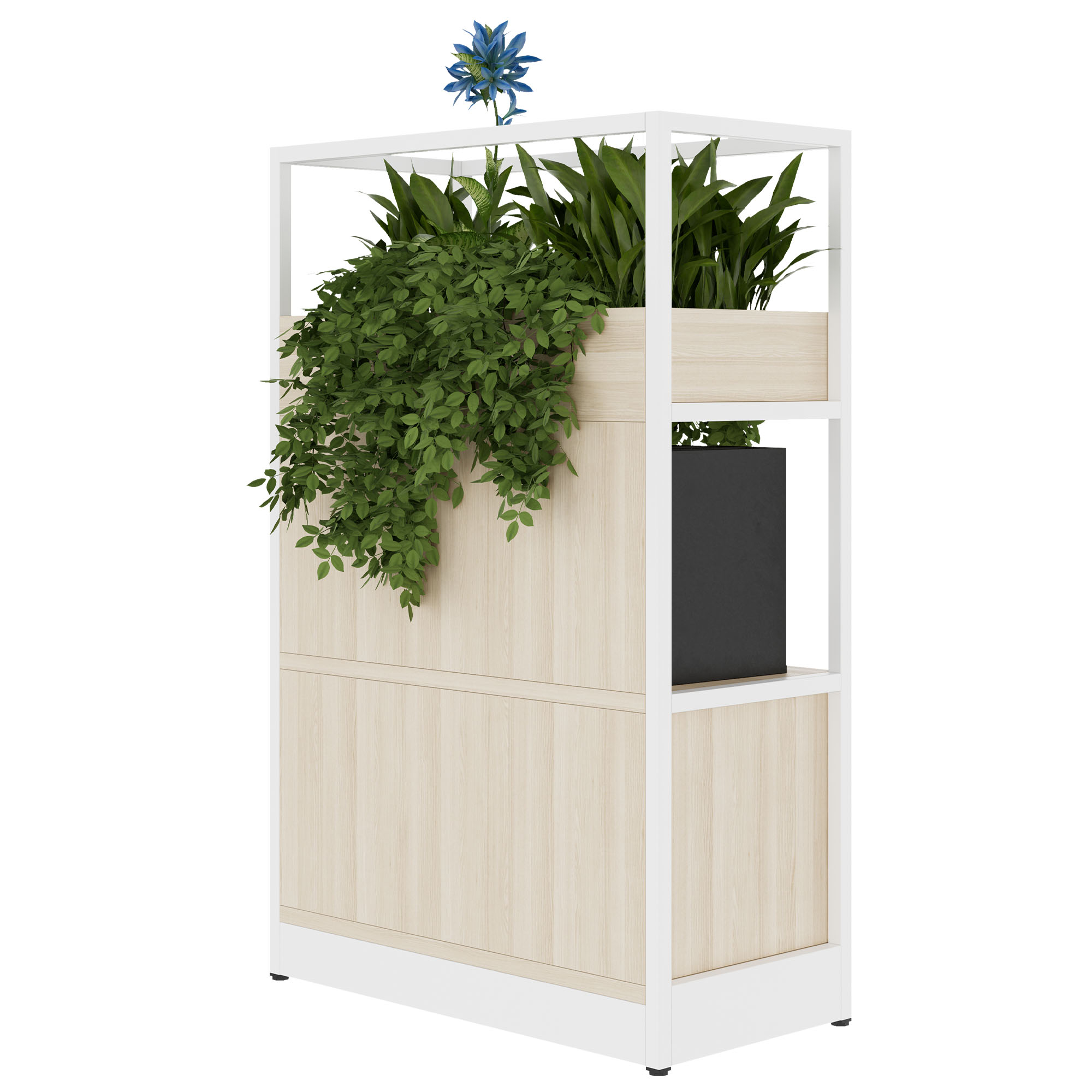 ATELLA Shelving unit | 3 SH, 800 x 1255 mm, sand ash - 4 Main Image