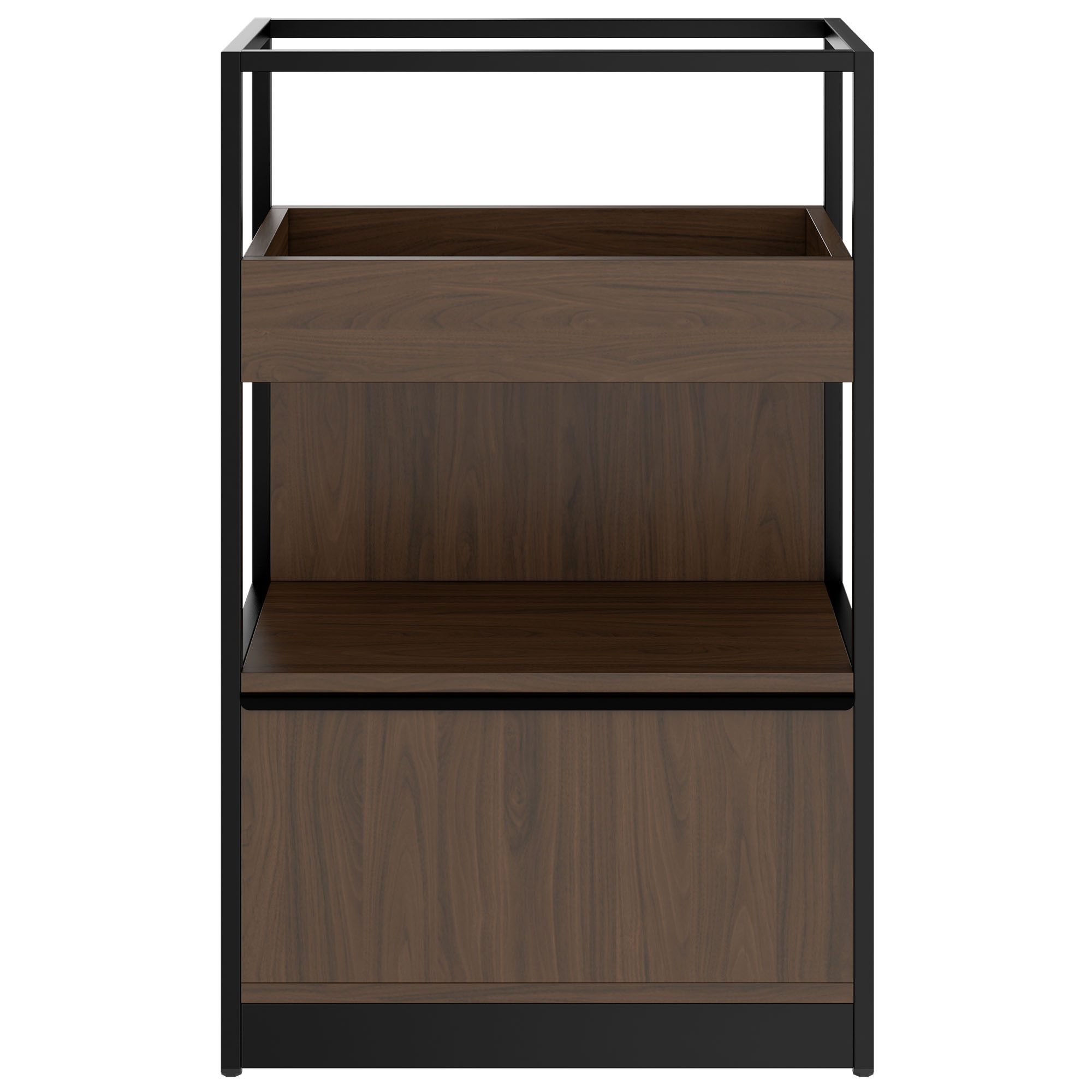 ATELLA Shelving unit | 3 SH, 800 x 1255 mm, walnut - 2 Main Image