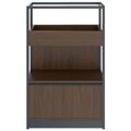 ATELLA Cabinet scaffale | 3 OH, 800 x 1255 mm, noce - 2 Thumbnail Image
