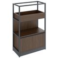 ATELLA Cabinet scaffale | 3 OH, 800 x 1255 mm, noce - 1 Thumbnail Image