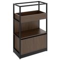 ATELLA Shelving unit | 3 SH, 800 x 1255 mm, walnut - 1 Thumbnail Image
