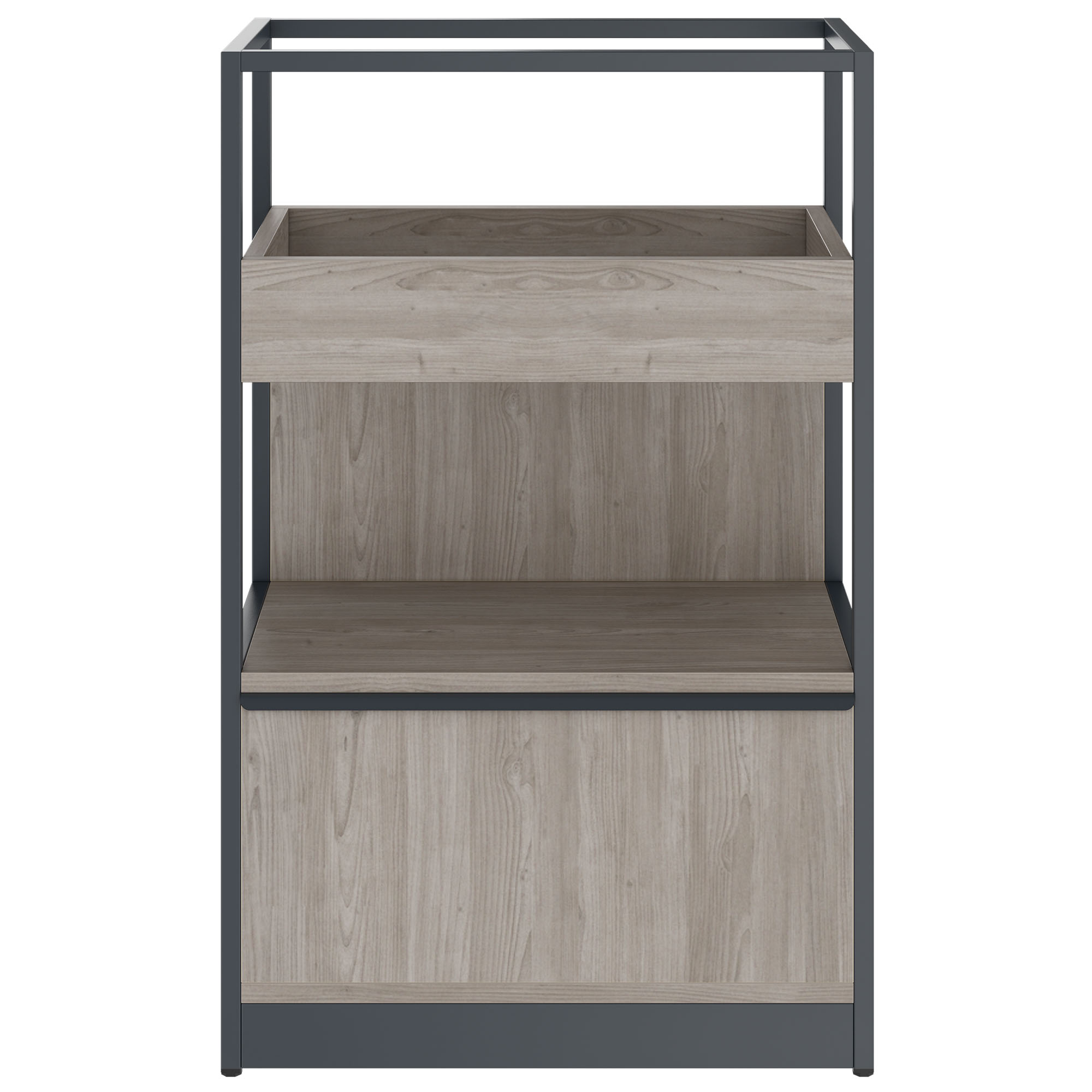 ATELLA Shelving unit | 3 SH, 800 x 1255 mm, North oak gray - 2 Main Image