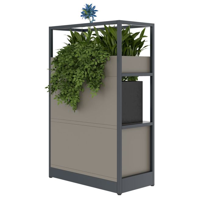 ATELLA Regalschrank | 3 OH, 800 x 1255 mm, Cubanitgrau