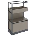 ATELLA shelf cabinet | 3 OH, 800 x 1255 mm, Cubanite gray - 1 Thumbnail Image