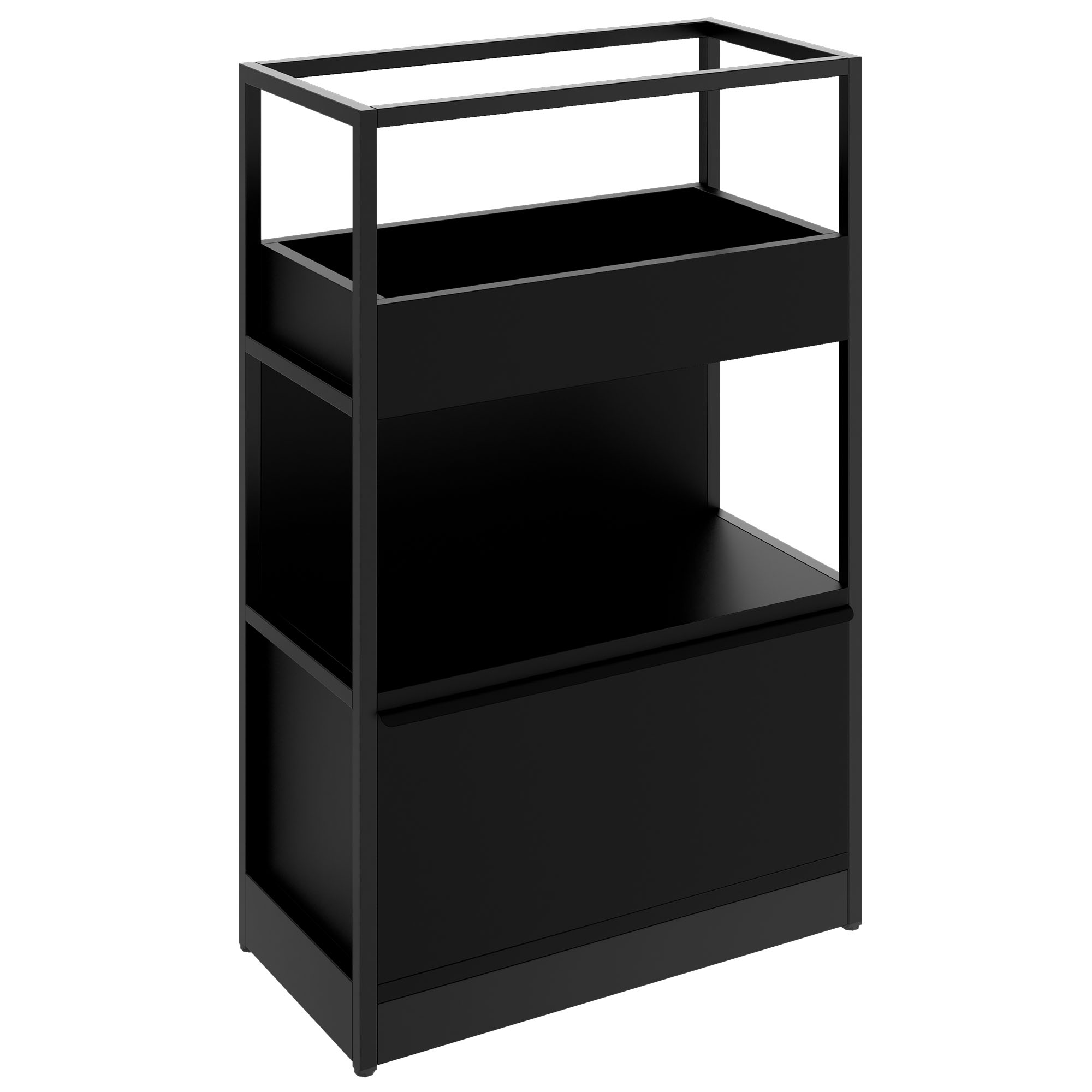 ATELLA Regalschrank | 3 OH, 800 x 1255 mm, Schwarz - 1 Main Image