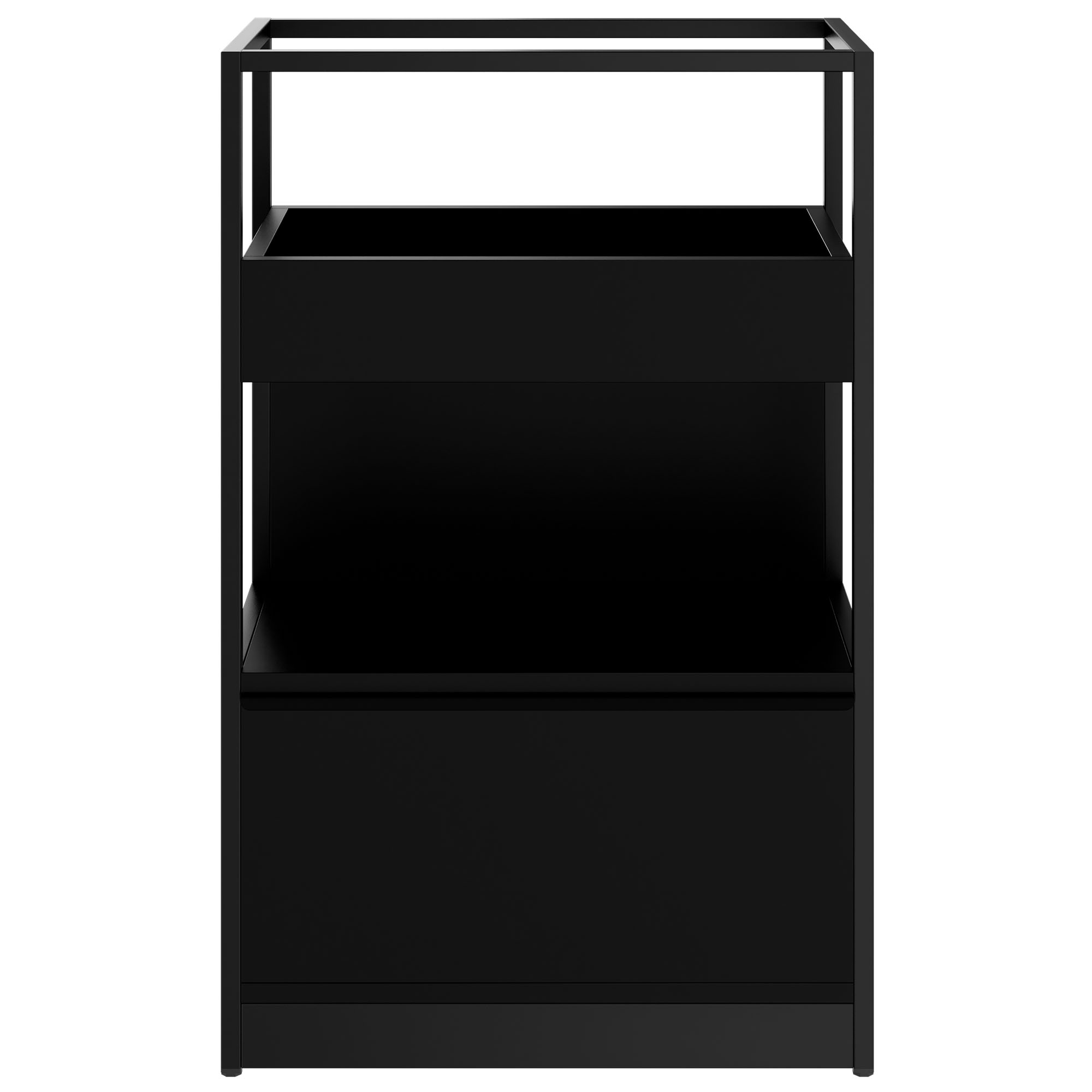 ATELLA Regalschrank | 3 OH, 800 x 1255 mm, Schwarz - 2 Main Image