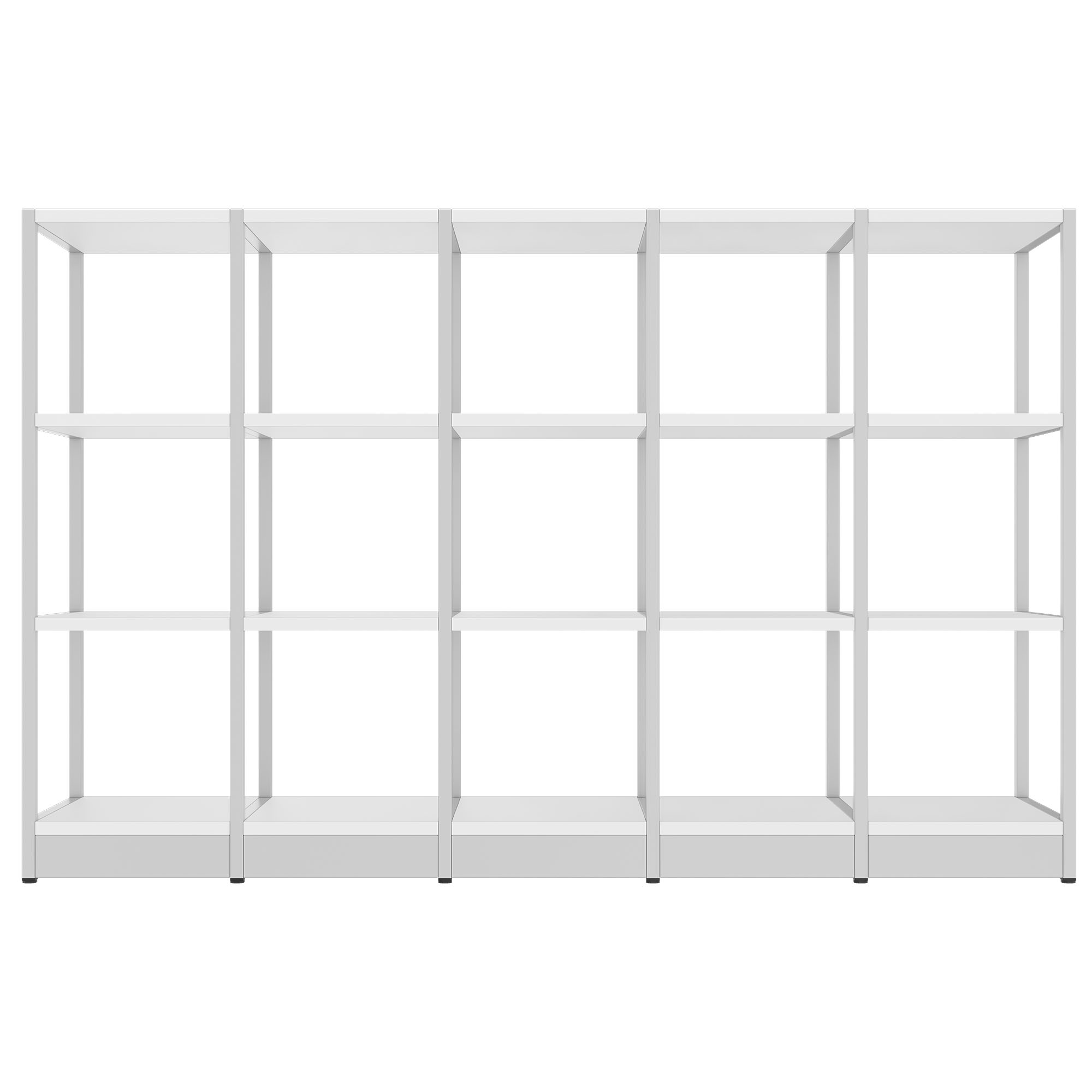 ATELLA Shelf cabinet | 3 Oh, 1960 x 1255 mm, white - 2 Main Image