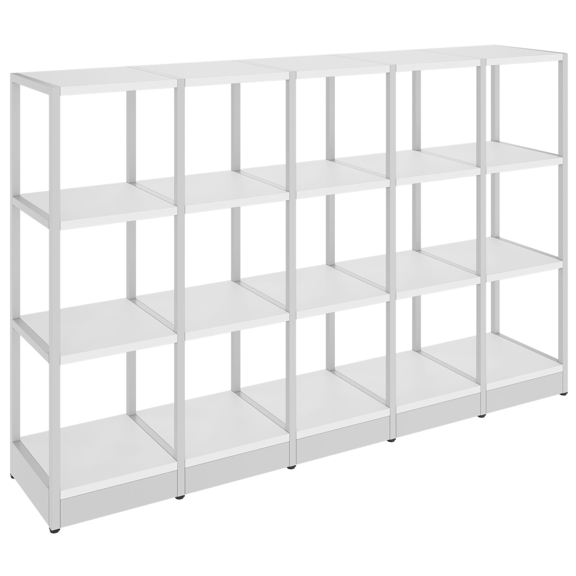 ATELLA Shelf cabinet | 3 Oh, 1960 x 1255 mm, white - 1 Main Image
