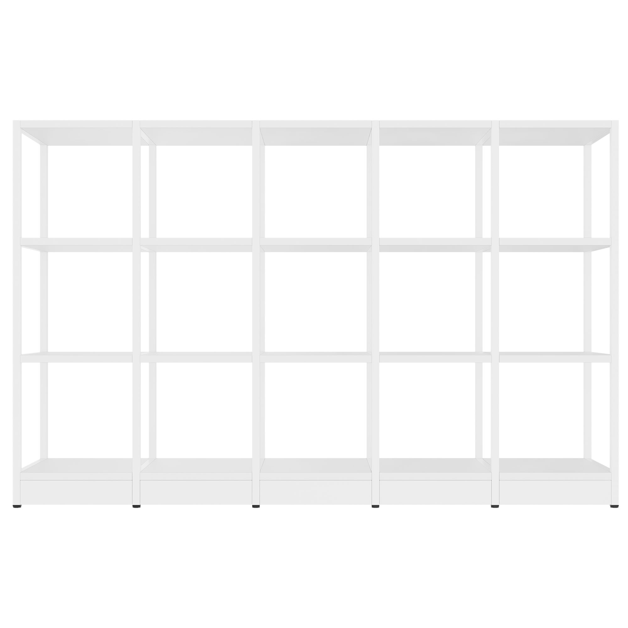 ATELLA Shelving Unit | 3 SH, 1960 x 1255 mm, White - 2 Main Image