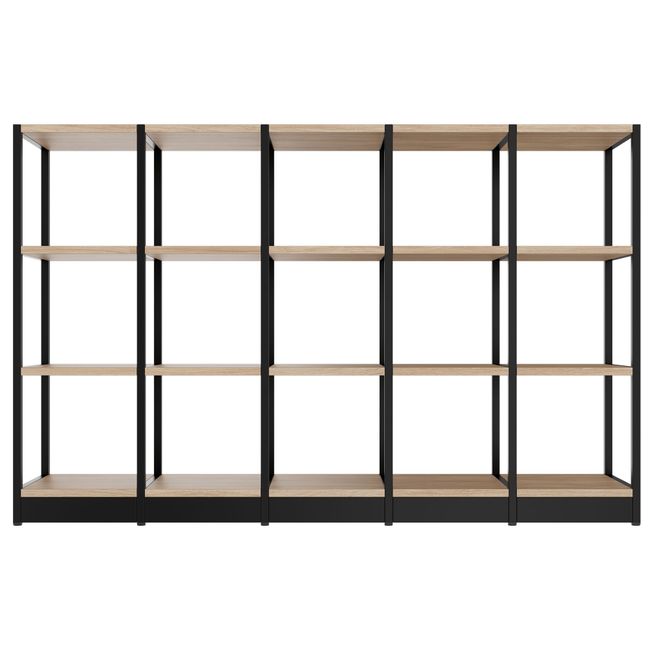 ATELLA Regalschrank | 3 OH, 1960 x 1255 mm, Bernsteineiche ATELLA Regalschrank | 3 OH, 1960 x 1255 mm, Bernsteineiche