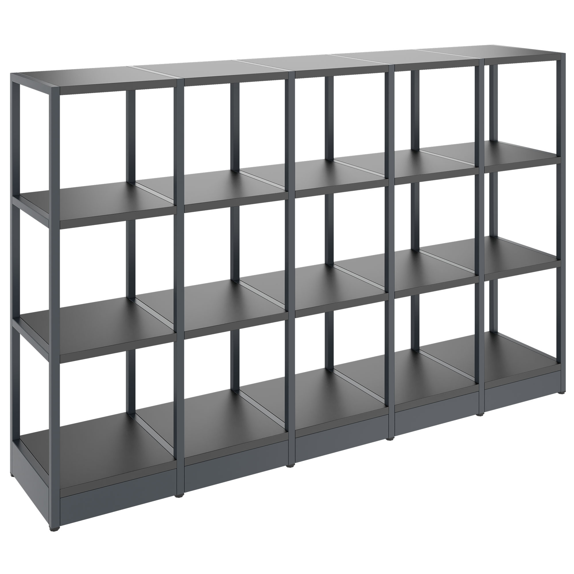 ATELLA Regalschrank | 3 OH, 1960 x 1255 mm, Anthrazit - 1 Main Image