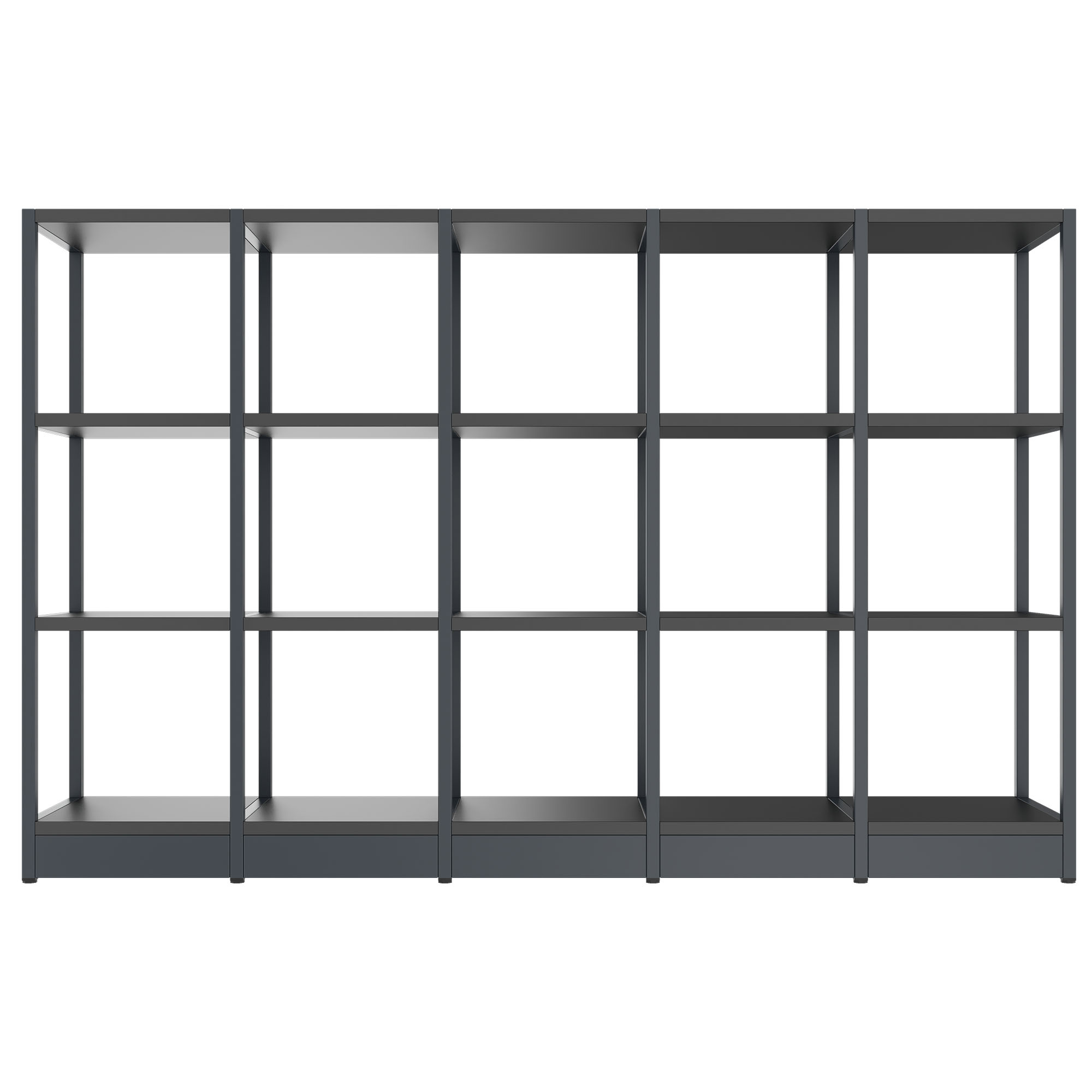 ATELLA Regalschrank | 3 OH, 1960 x 1255 mm, Anthrazit - 2 Main Image