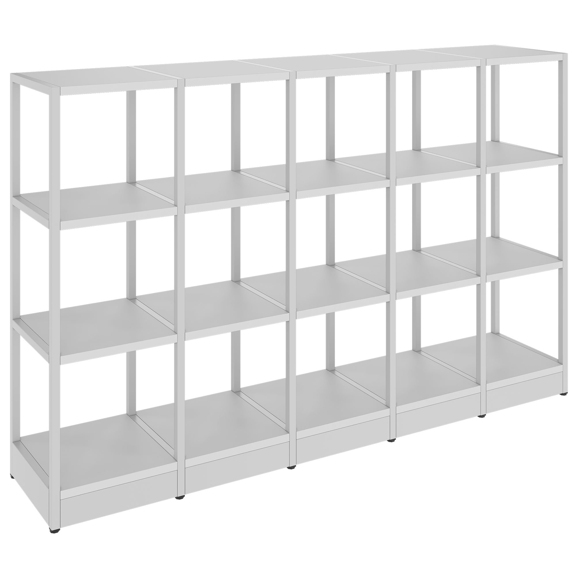 ATELLA Shelving unit | 3 OH, 1960 x 1255 mm, pearl gray - 1 Main Image