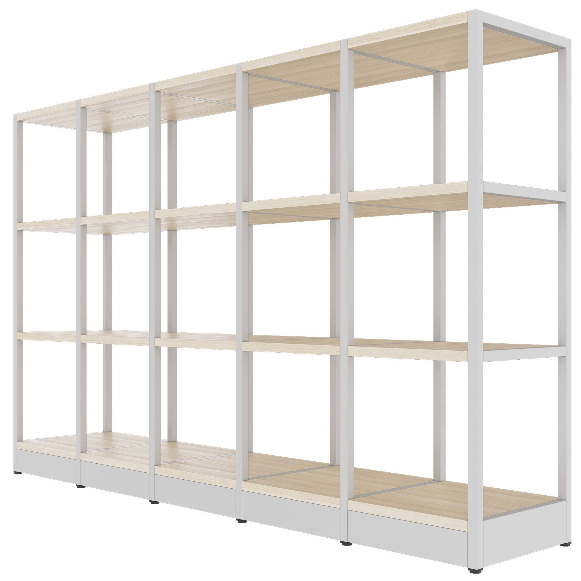 ATELLA Cabinet scaffale | 3 Oh, 1960 x 1255 mm, cenere di sabbia - 3 Main Image