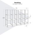 ATELLA Cabinet scaffale | 3 Oh, 1960 x 1255 mm, cenere di sabbia - 10 Thumbnail Image