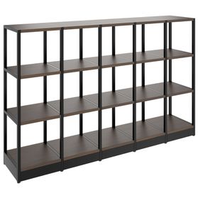 ATELLA Regalschrank | 3 OH, 1960 x 1255 mm, Nussbaum