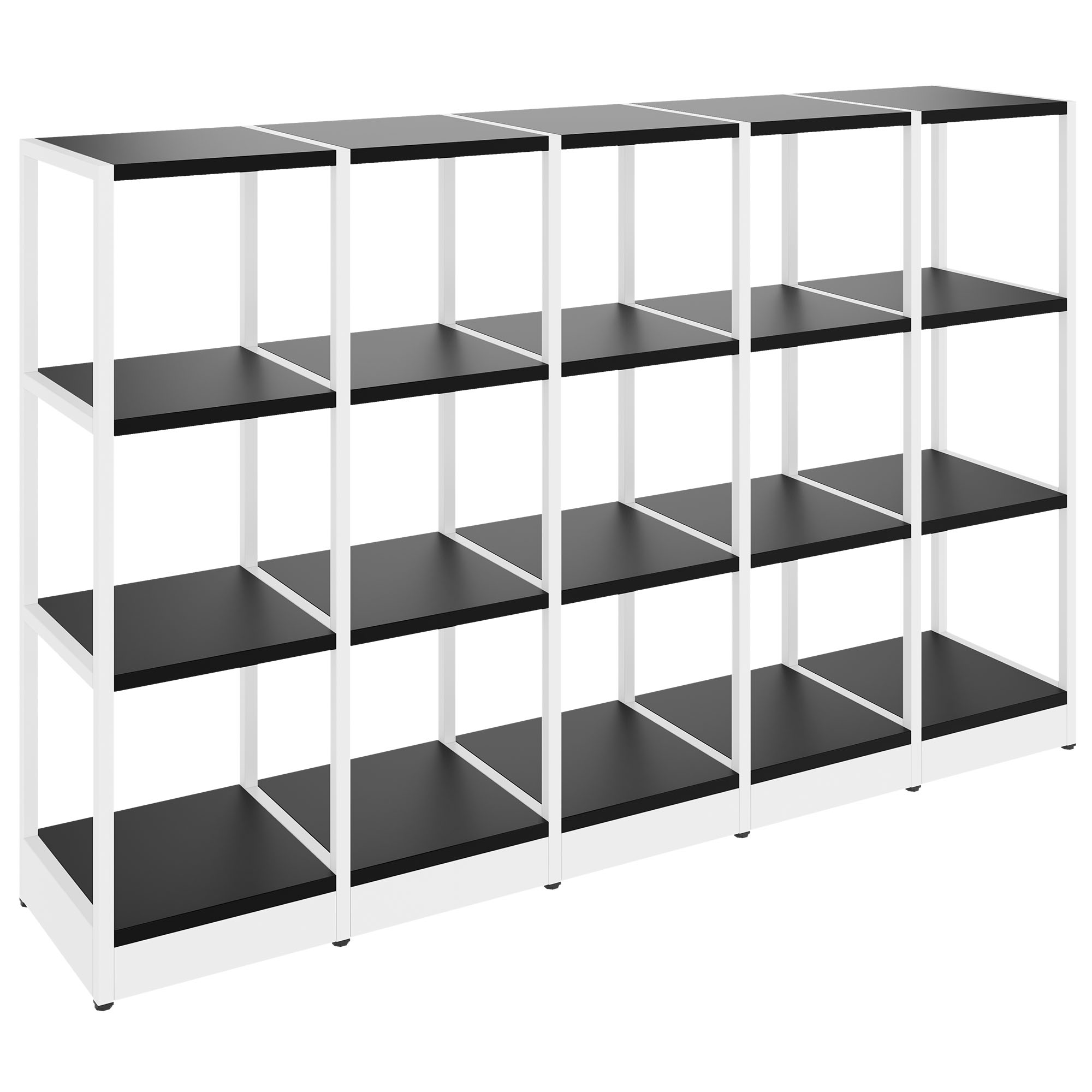 ATELLA Cabinet scaffale | 3 Oh, 1960 x 1255 mm, nero - 1 Main Image